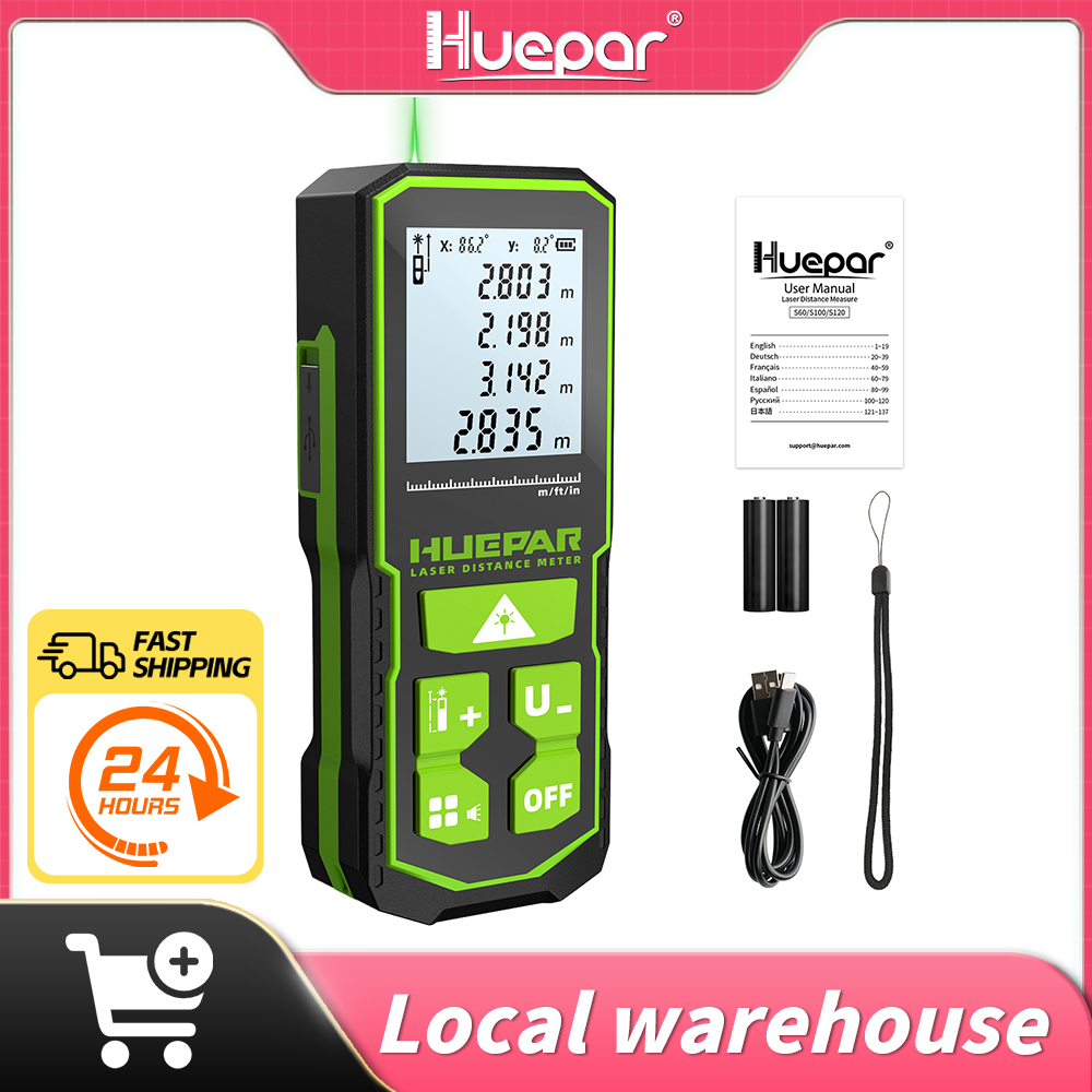 Industrial Laser Training - Huepar pengukur jarak Laser Digital, pengukur