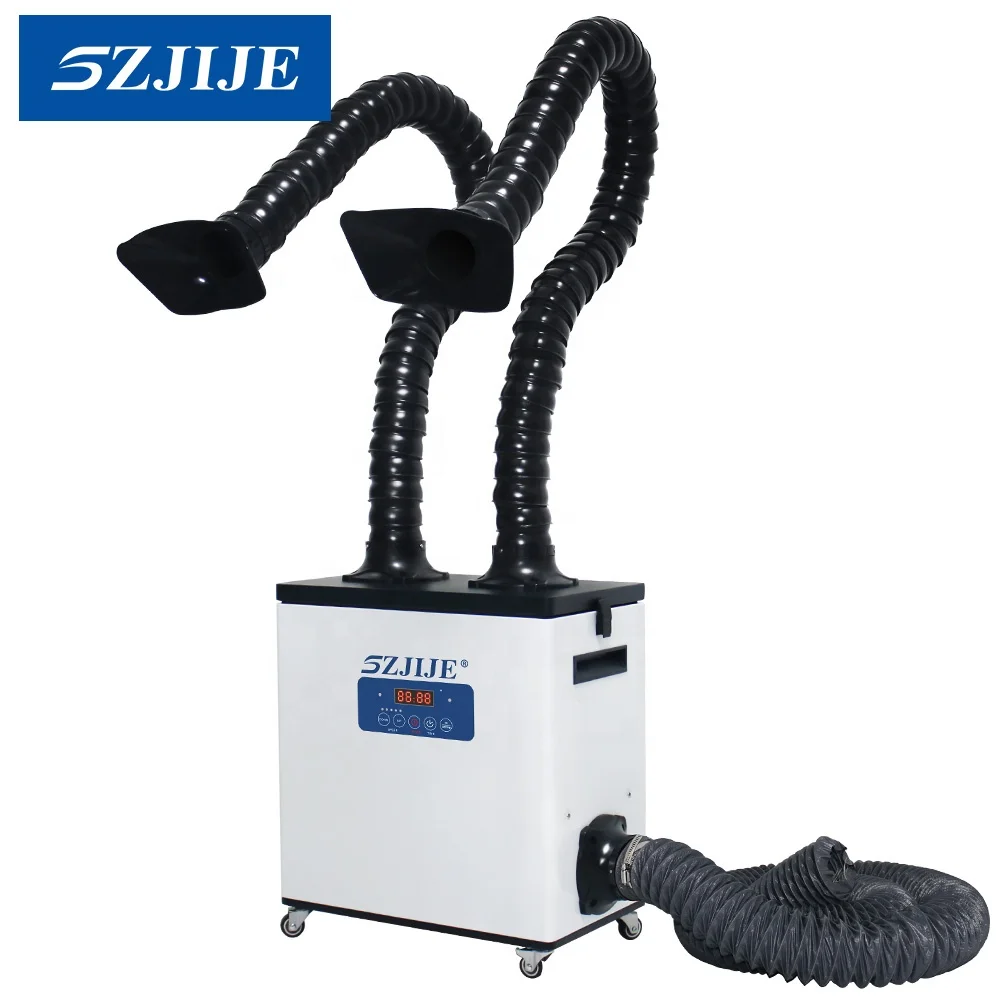 Fume Extractor Laser - SZJIJE Penghisap Asap Solder Dua Kepala