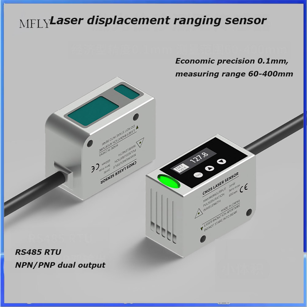 Industrial Laser Displacement Sensor - Sensor Jarak Laser Non-kontak Akurasi 0,1mm