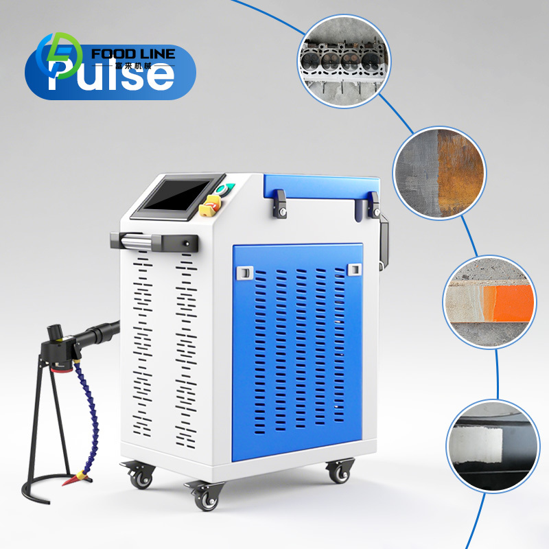 Industrial Laser Rust Removal Machine - Mesin Pembersih Laser Kustom 100W Penghilang