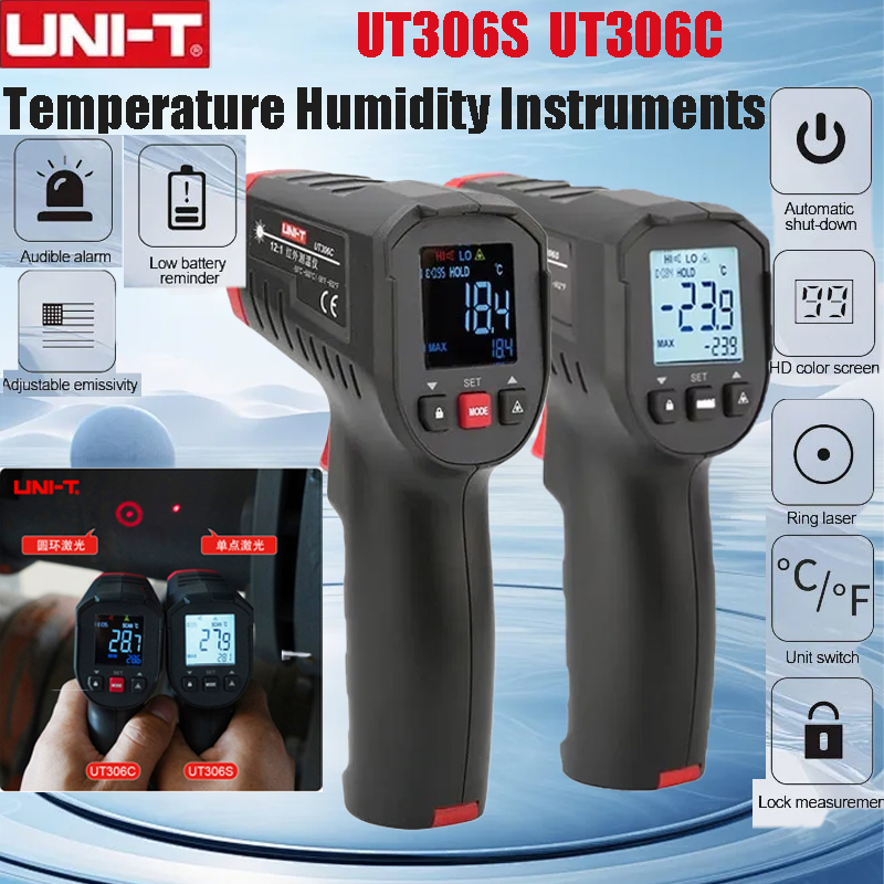 Termometer Digital UNI-T UT306 - Industrial Laser Sensor ulasan dan harga