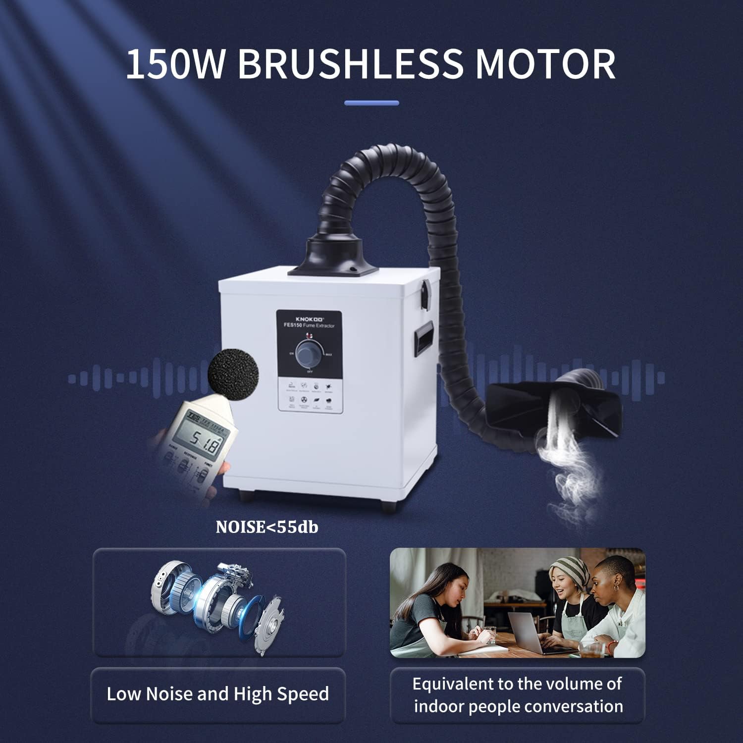 KNOKOO FES150 Penghisap Asap L - Fume Extractor Laser ulasan dan harga