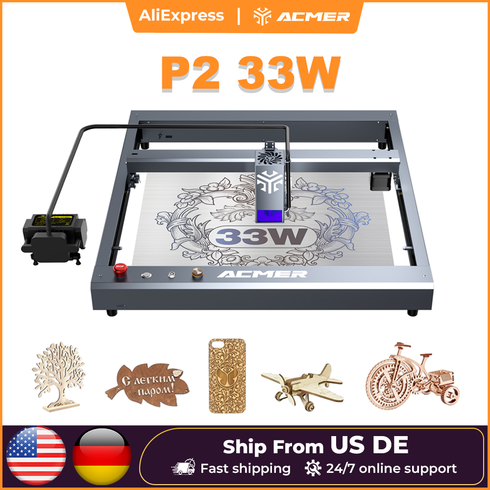 Mesin Pengukir Laser ACMER P2  - Industrial Laser Engraver For Wood ulasan dan harga